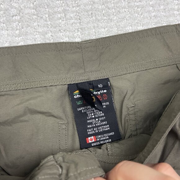 VTG Chlorophylle Amphibious Hiking Tech Capri Women Sz 10 Brown Ourdoor - Picture 4 of 11